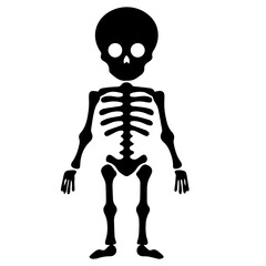 Cartoon Skeleton silhouette illustration