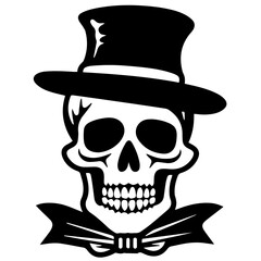 Cartoon Skeleton silhouette illustration