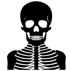Cartoon Skeleton silhouette illustration