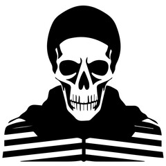 Cartoon Skeleton silhouette illustration