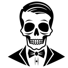 Cartoon Skeleton silhouette illustration