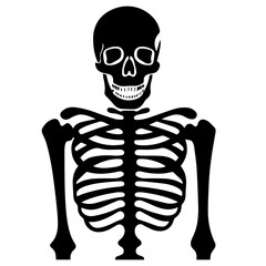 Cartoon Skeleton silhouette illustration
