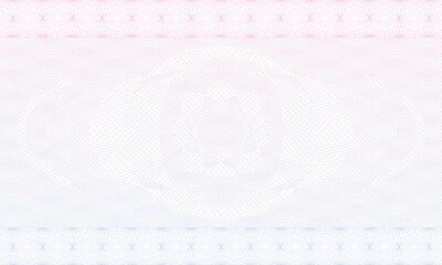 Pink and blue guilloche protective background for docs - obrazy, fototapety, plakaty