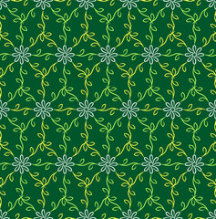 Decorative floral seamless pattern