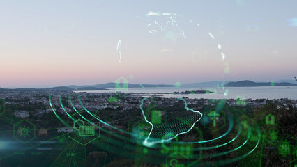 Environmental technology concept. Sustainable development goals. SDGs. High quality photo