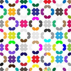 Abstract ethnic rug ornamental pattern.Perfect for fashion, textile design, cute themed fabric, on wall paper, wrapping paper and home decor