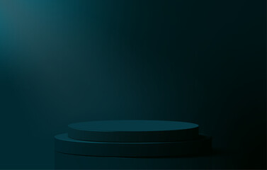 3d realistic vector podium, pedestal for presentation, mokup scene