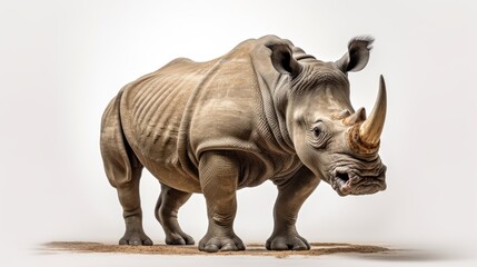 Fototapeta premium lonely rhinoceros africa