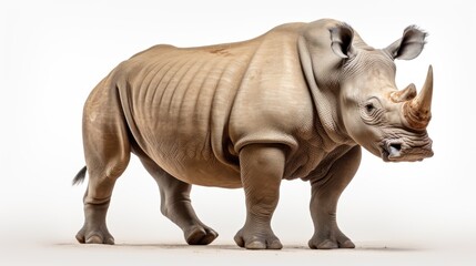 Obraz premium lonely rhinoceros africa