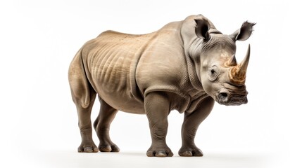 Fototapeta premium lonely rhinoceros africa