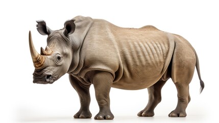 Fototapeta premium lonely rhinoceros africa