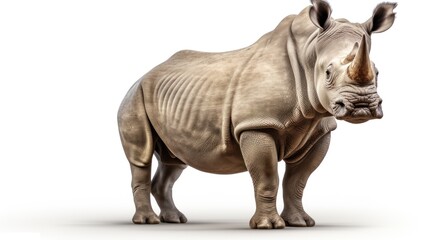 Obraz premium lonely rhinoceros africa