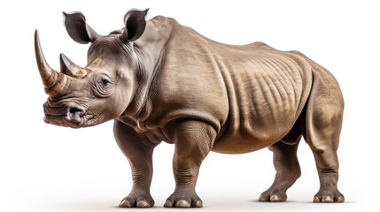 Obraz premium lonely rhinoceros africa