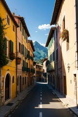 Fototapeta premium street in Italy old town.