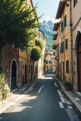 street in Italy old town.