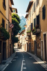 street in Italy old town.