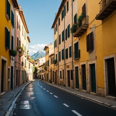 Obraz premium street in Italy old town.