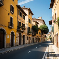 Fototapeta na wymiar street in Italy old town.