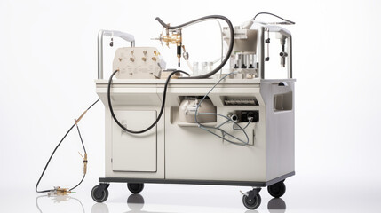 Portable dental lab sandblaster isolated on white background