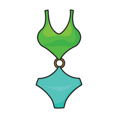 Swimsuit vector icon.Color vector icon isolated on white background swimsuit.