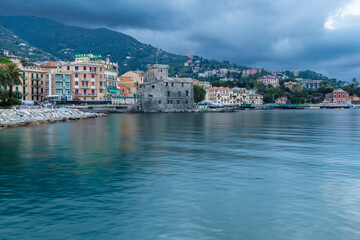Fototapeta na wymiar Italian Riviera City of Rapallo, Liguroria Province