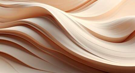 3D wavy abstraction from light wood. Concept: non-objective abstractio art, screensavers, website backgrounds.
