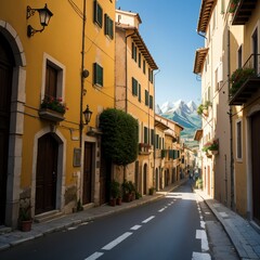  street in Italy old town.