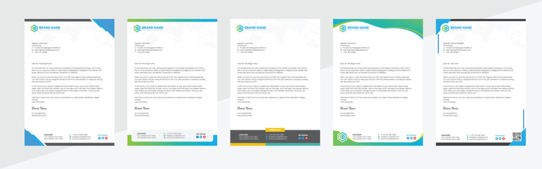 minimal modern business letterhead mega pack 