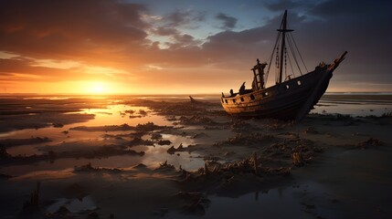 Verrostetes Geheimnis: Schiffswrack am Strand