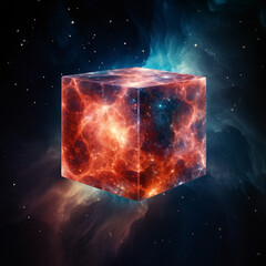 Mulitverse nebula cube (ai generated)