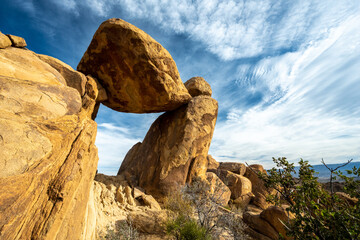 Looking Through Balanced Rock in Big Bend