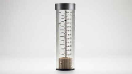 Rain gauge isolated on white background