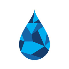 Water drop abstract logo