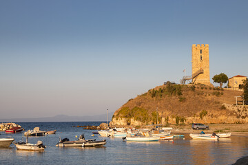 Nea Fokea port in Kassandra, Greece