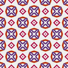 Ornament in ethnic style.Seamless pattern with abstract shapes. Repeat design for fashion, textile design,  on wall paper, wrapping paper, fabrics and home decor.