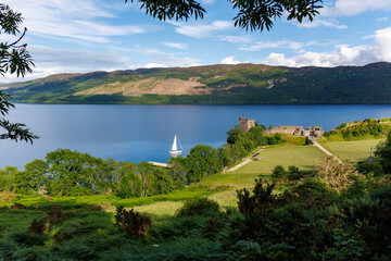 Loch Ness castle by the loch
