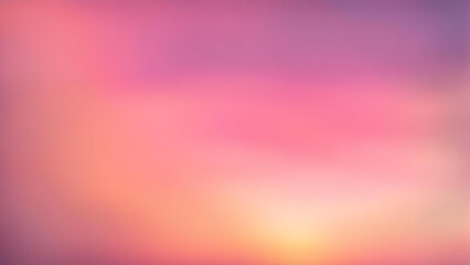 Blurry sunset render. Abstract background with bokeh, orange and pink with golden smooth gradients. Colourful waves. Energy light, copyspace