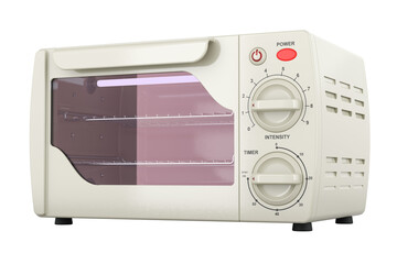 Ultraviolet Sterilizer Cabinet, closeup. 3D rendering isolated on transparent background