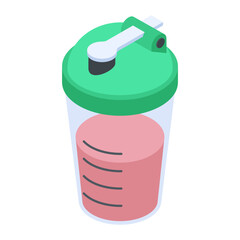 Trendy of Gym Isometric Icon

