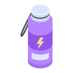 Trendy of Gym Isometric Icon

