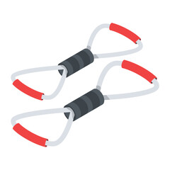 Trendy of Gym Isometric Icon

