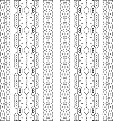 Abstract background with figures from lines. black and white pattern for web page, textures, card, poster, fabric, textile. Monochrome graphic repeating design.