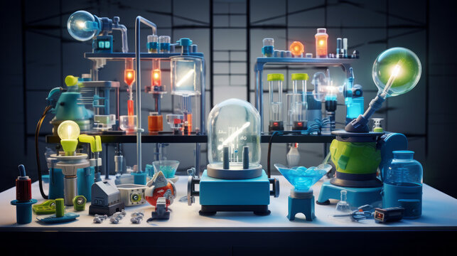 Toy science lab set