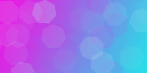 pink blue gradient with geometric shapes illustration