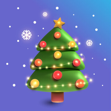 3D Christmas tree 