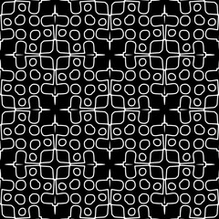 White background with black pattern. Seamless texture for fashion, textile design,  on wall paper, wrapping paper, fabrics and home decor. Simple repeat pattern.