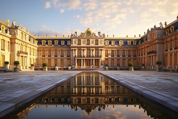 photo breathtaking beauty of the Palace of Versailles - obrazy, fototapety, plakaty