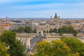 Most łańcuchowy na Dunaju w Budapeszcie © Grzegorz