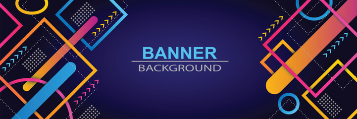background banners. full of colors, dark blue gradations