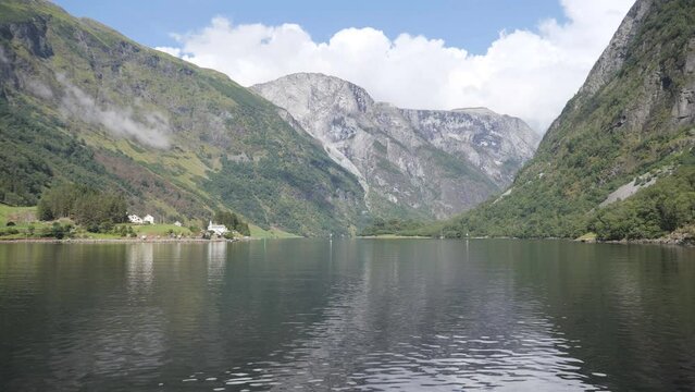 Video footage of the breathtaking scenery from inside the fjords.